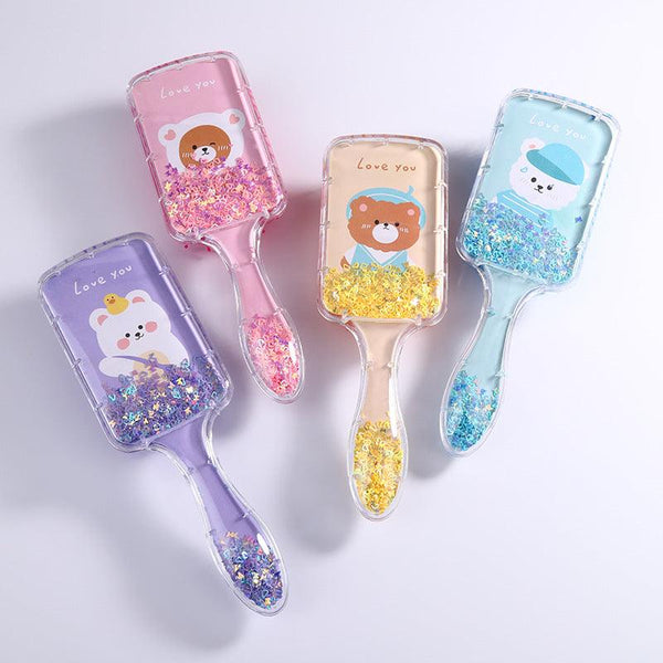 Flowing Glitter Hair Brush
