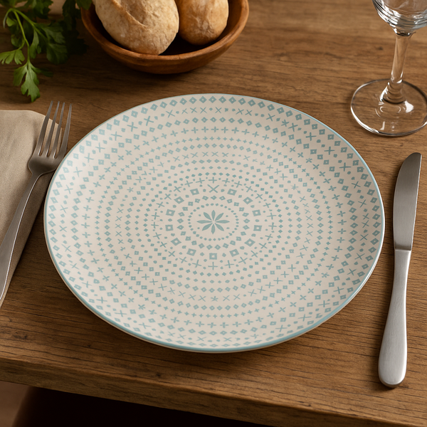 Mandala-Inspired Ceramic Plate (10 inches)