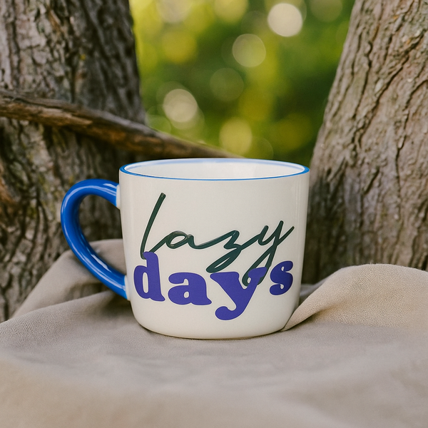 Lazy Days Ceramic Mug (350ml)