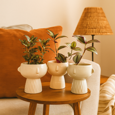Freckled Charming Ceramic Plant Pots
