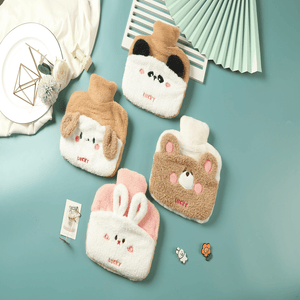 1000ml hot water bag with plush animal cover