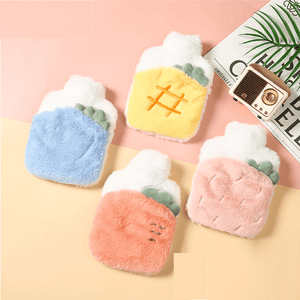 1000ml fruit-themed plush hot water bag