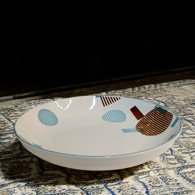 Modern Art Ceramic Deep Plate (8 Inch)