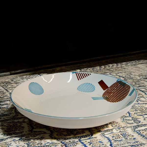 Modern Art Ceramic Deep Plate (8 Inch)