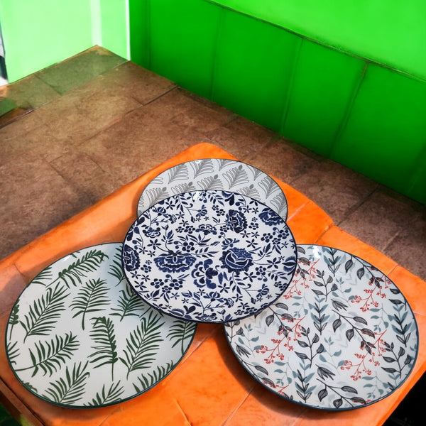 Botanical Charm Ceramic Plate Collection (5 Inch)