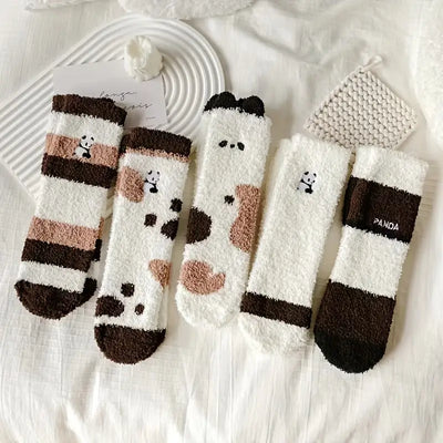 Cozy Panda Woolen Socks