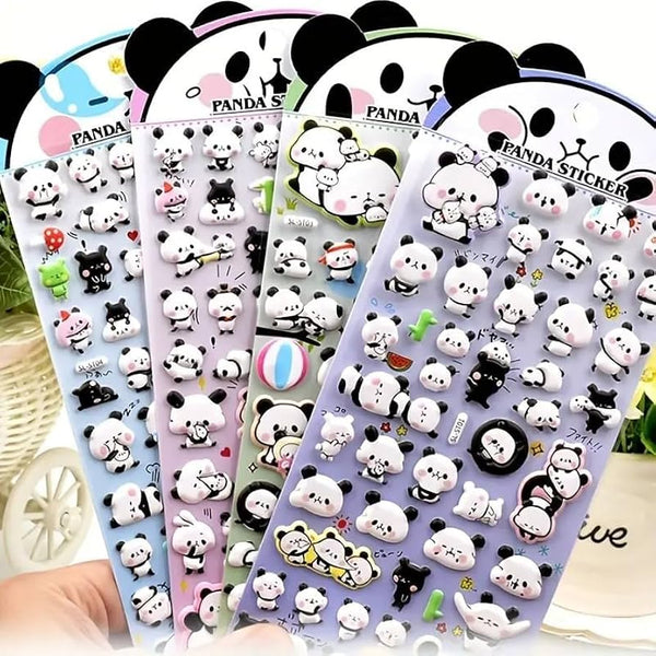 Panda Theme 3D Stickers