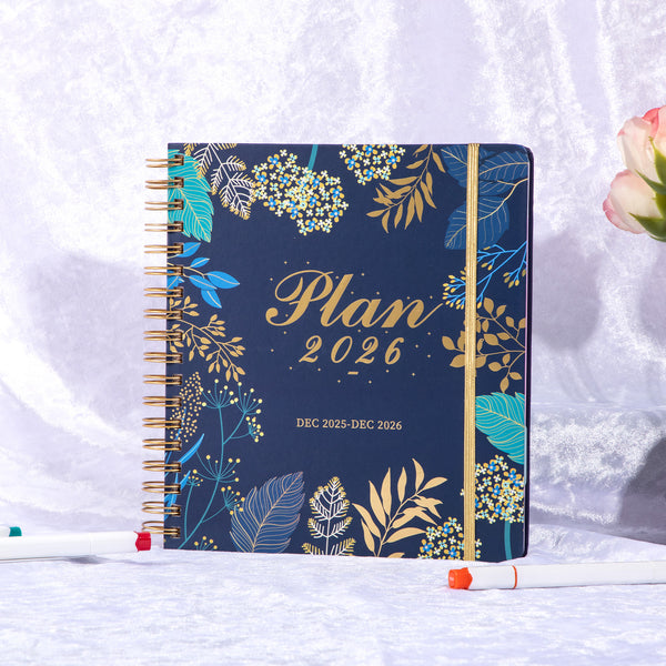 2026 Floral Hardcover Weekly & Monthly Planner
