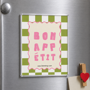 Acrylic Magnet- Bon Appetit