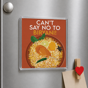 Acrylic Magnet- Biryani Love