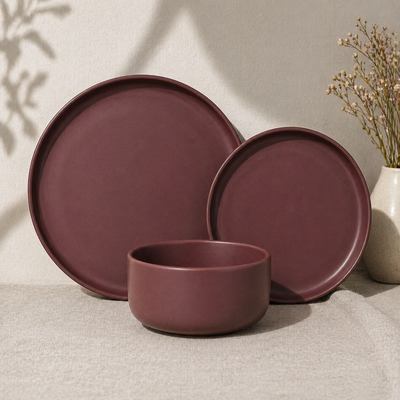 Dusty Rose Ceramic Dinnerware Series