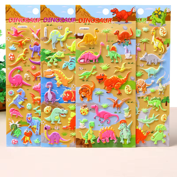 Dinosaur Theme 3D Stickers