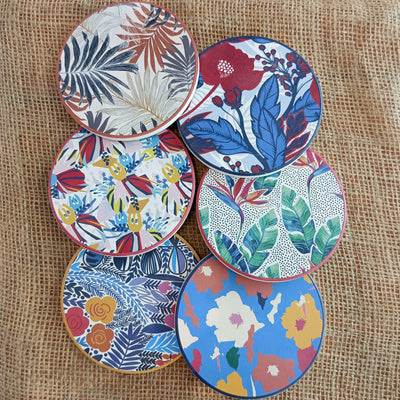 Botanical Coasters (Mix Set of 4)