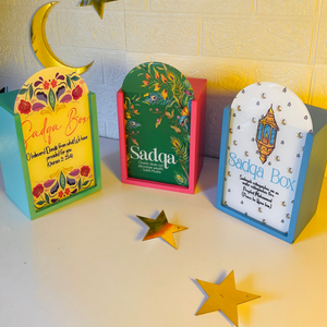 Ramadan Special Crescent Theme Sadqa Box