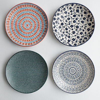 Patterned Ceramic Plate (7.5 inch)