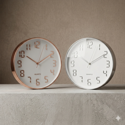 Metallic Wall Clock