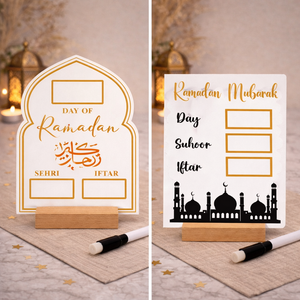 White-Wash Acrylic Ramadan Calendar
