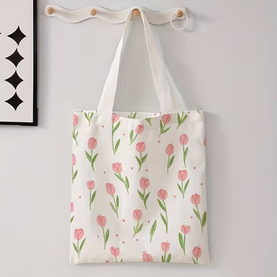 Tulips- Multipurpose Canvas Tote Bag