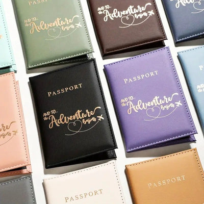 Adventure Begins Passport Cover