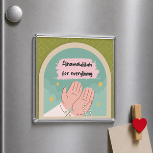 Acrylic Magnet- Alhamdolillah