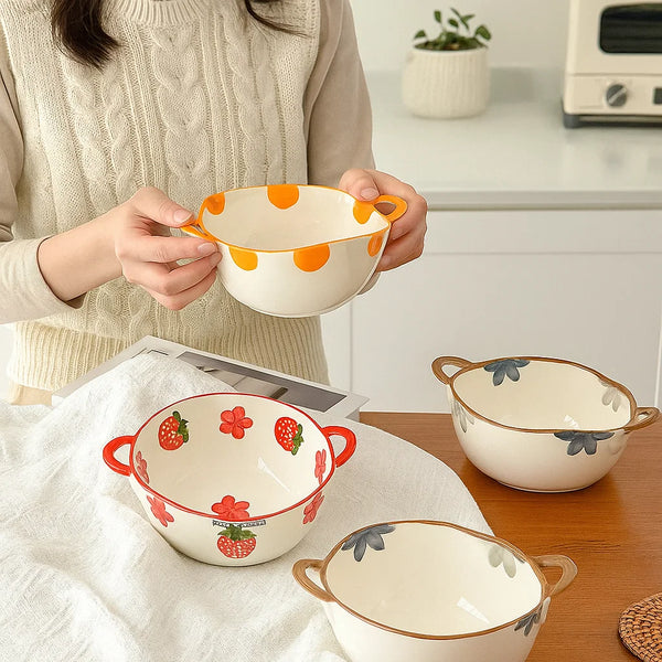 Adjective Handle Bowls (10 inch)