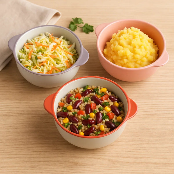 Pastel Ceramic Handle Bowls (5 inch)