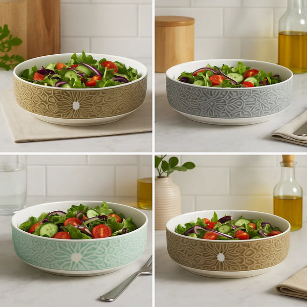 Embossed Ceramic Bowl (10 inches)