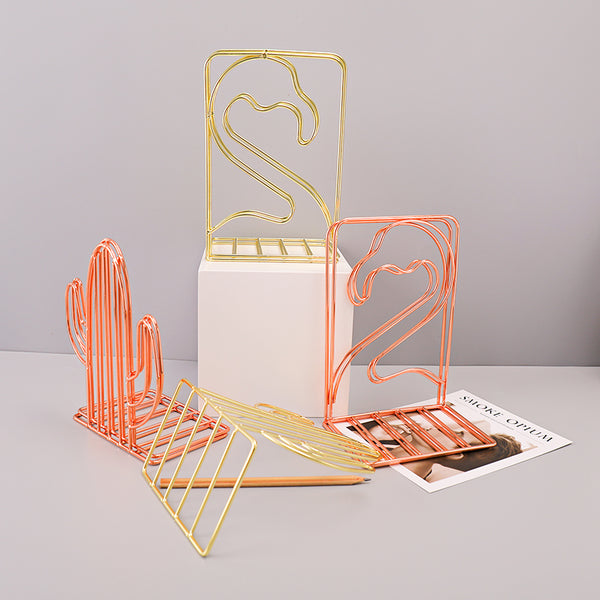 Metal Bookends – Abstract Designs