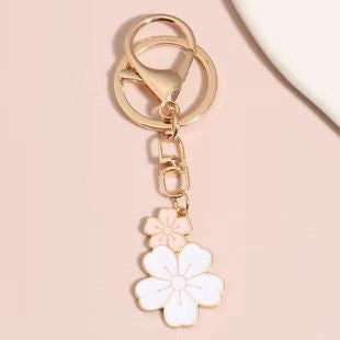 Cute Garden Metallic Keychain