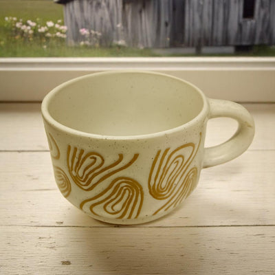 Chic Glazed Ceramic Drinking Mug - 300ml