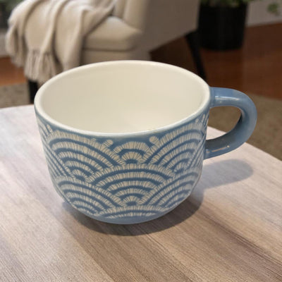 Elegant Textured Ceramic Cup - 300ml