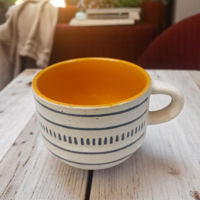 Artisan Speckled Porcelain Drinking Mug - 300ml