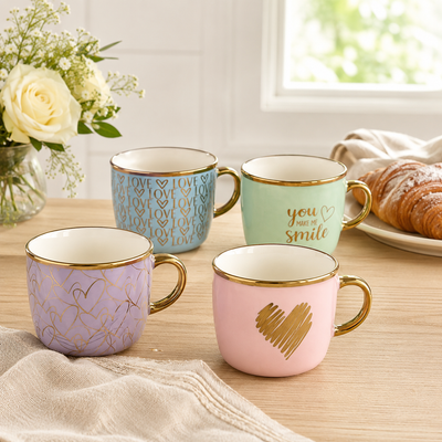 Pastel Ceramic Coffee Mugs (350ml)