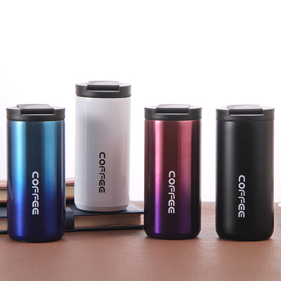 Matte Stainless Steel Coffee Tumbler (450ml)