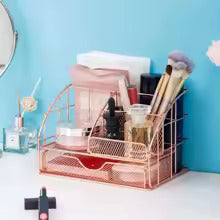 Rose Gold Metal Organizer
