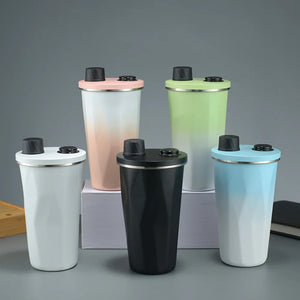 600ml gradient matte double-wall stainless steel tumbler