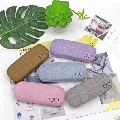 Textured Fabric Eyeglass Case