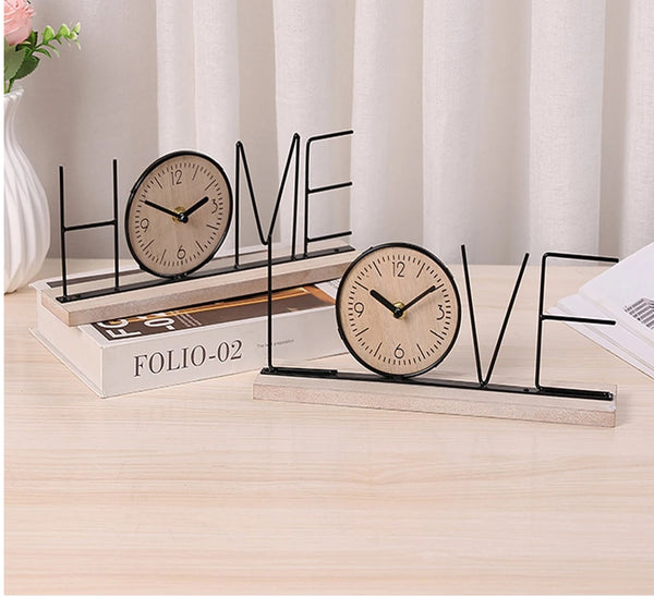 Metal Word Clock – Table Decor with Clock