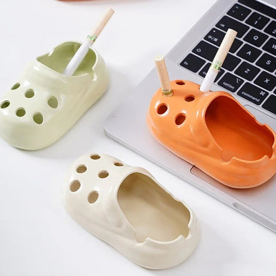 Crocs-Style Ceramic Ashtray