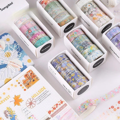 5-Roll Decorative Washi Tape Set