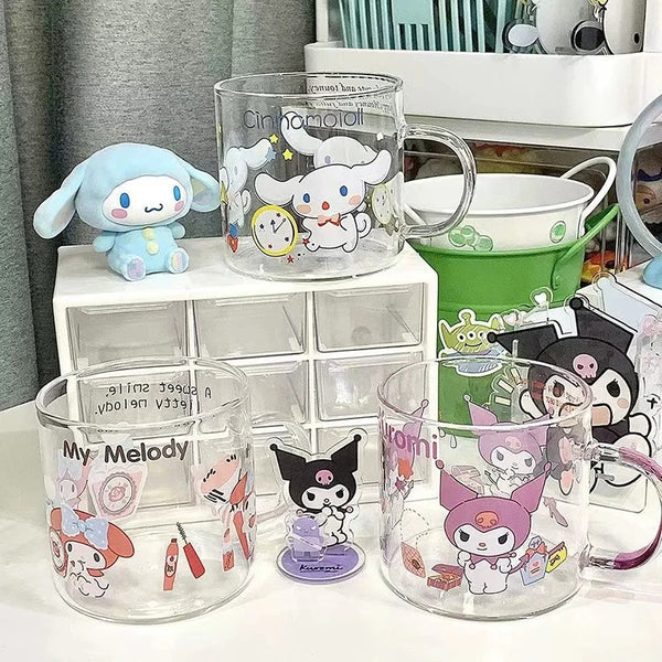 Cinnamoroll Anime Kids Glass Cups (400ml)