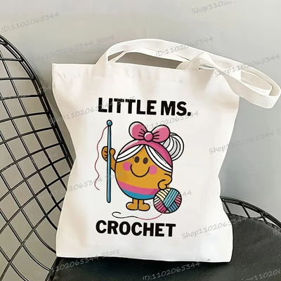 Ms Crochet- Multipurpose Canvas Tote Bag