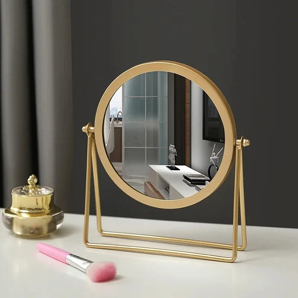 Gold Round Vanity Mirror