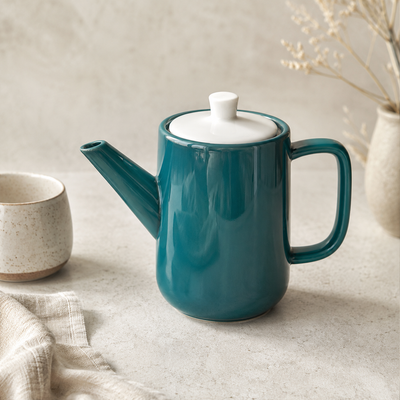 Modern Ceramic Teapot with Lid