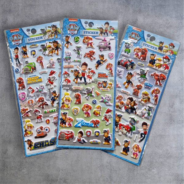 Paw Patrol Theme 3D Stickers