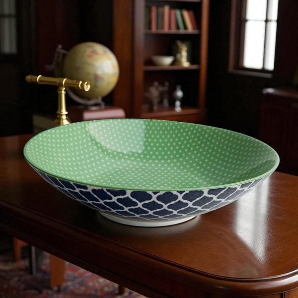 Green Use Ceramic Serving Bowl (10inch)
