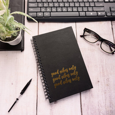 Good Vibes Only Foil Notebook