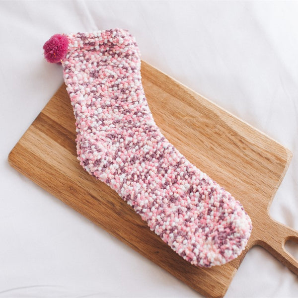 Pom Pom Woollen Socks
